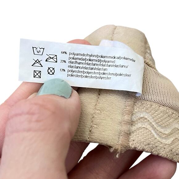 Chantelle Sublime Strapless Bra 32DD Nude Mesh Underwired Molded Lightly Lined - Picture 8 of 8